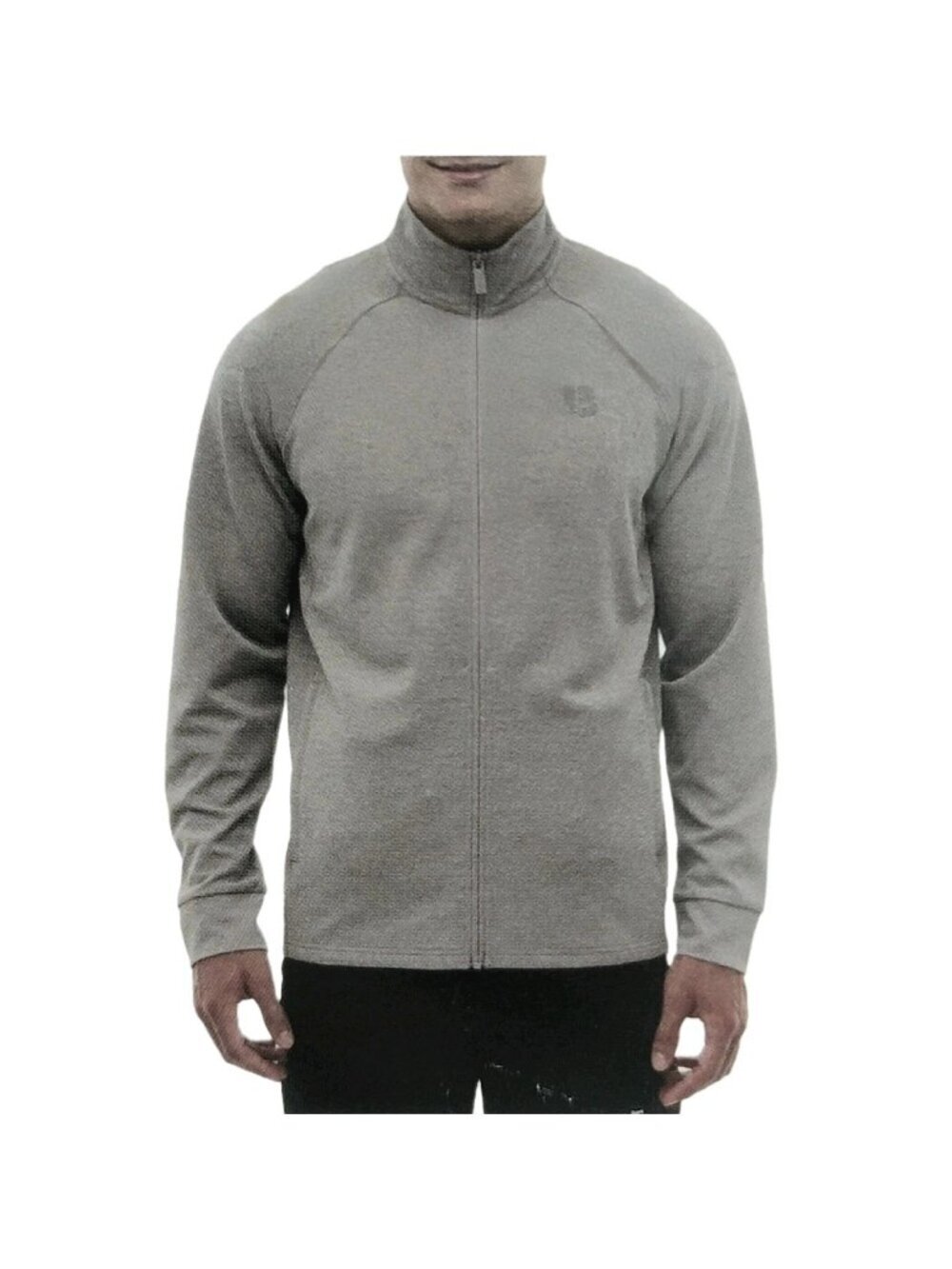 NWT Bench Men's XL Gray Full-Zip Mock neck Sweatshirt  i2020